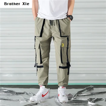 

Autumn New Tooling Pants Men Fashion Solid Color Casual Multi-pocket Overalls Man Streetwear Hip-hop Loose Joggers Sweatpants