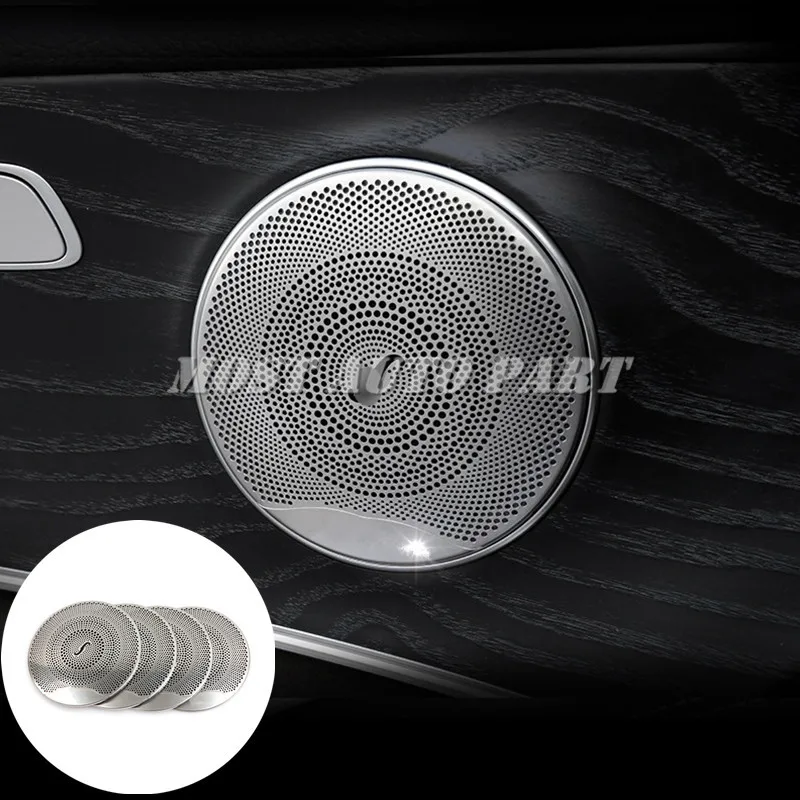 Матовый внутренний дверной динамик крышка отделка 4 шт. для Mercedes Benz E Class W213 S213