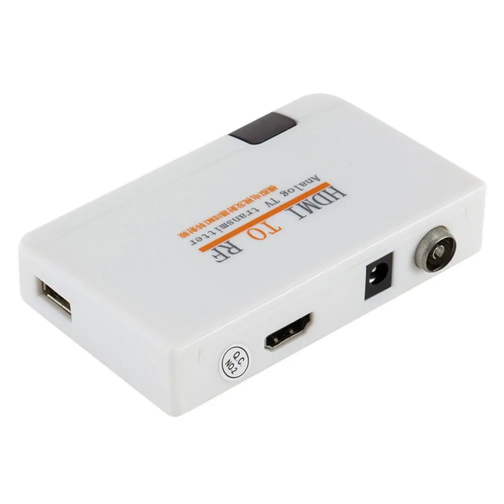 

Universal HDMI To RF Coaxial Converter Box Adapter Cable with Remote Control Power Supply for TV Converting