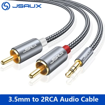

Jsaux RCA Cable 3.5mm Male to 2RCA Male Stereo Audio Adapter AUX RCA Y Cord for Smartphone Amplifier Home Theater DVD RCA Cable