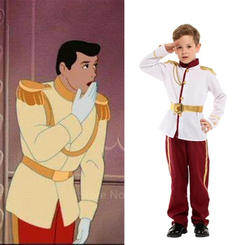 

Boys Prince Charming Cosplay Costume Kids King British Officer Warrior Carnival Party Clothing Gentleman Performance Wear Gift