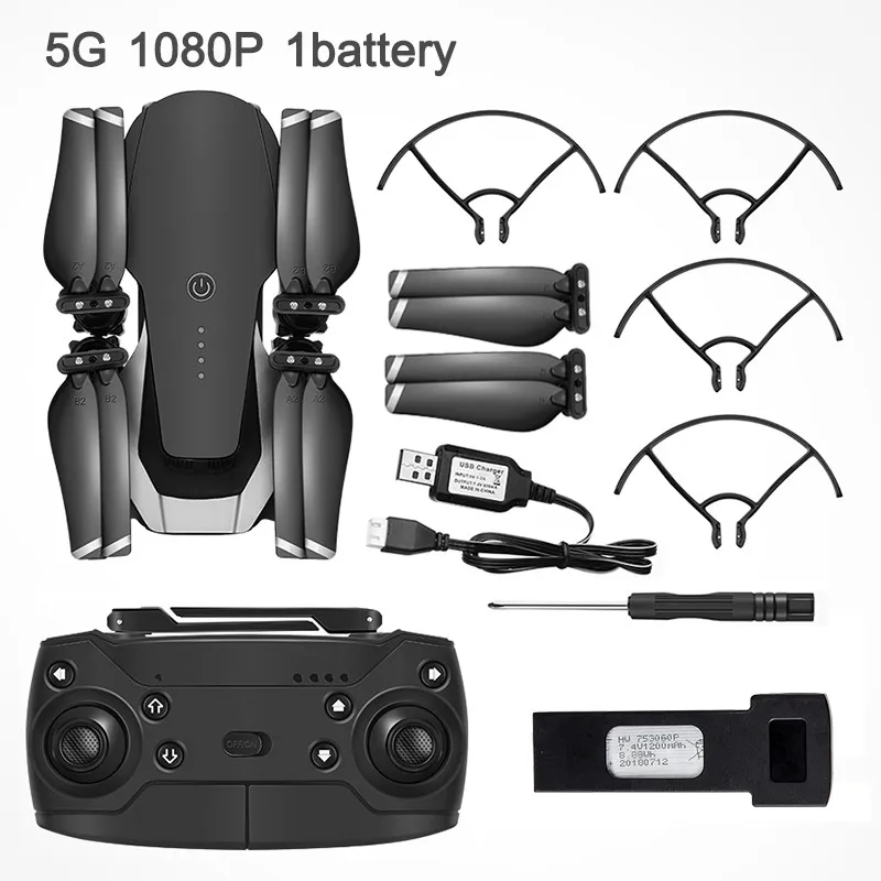 5G 1080P 1Battery Eachine E511S gps динамический следить за Wi-Fi FPV с 1080P камера 16 минут время полета Радиоуправляемый Дрон Квадрокоптер - Цвет: 5G 1080P 1Battery