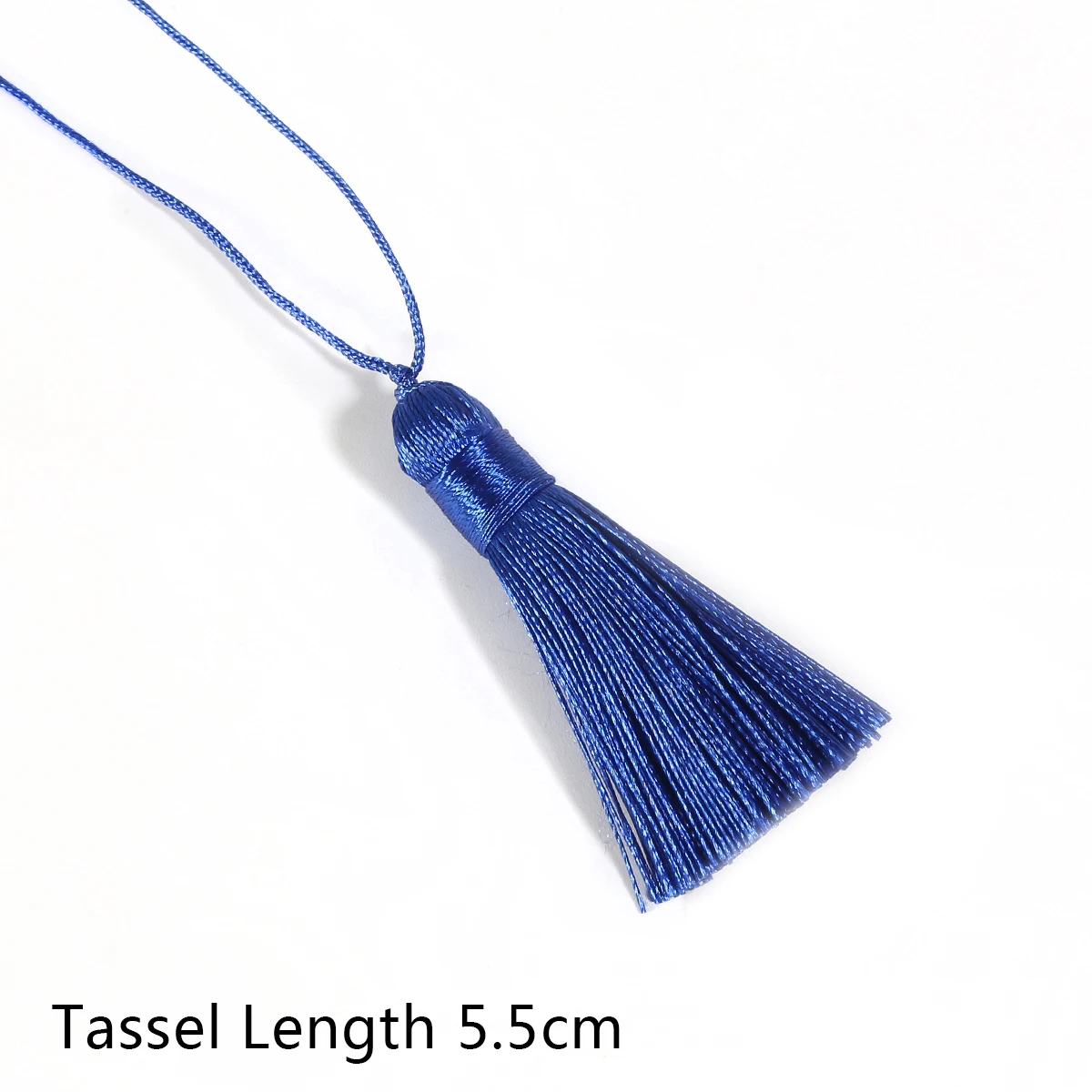 1pcs 5.5cm Colorful Cotton Silk Tassel Short Tassel For DIY Crafts Curtains Hanging Decoration Jewelry Making Accessories - Цвет: Royal Blue