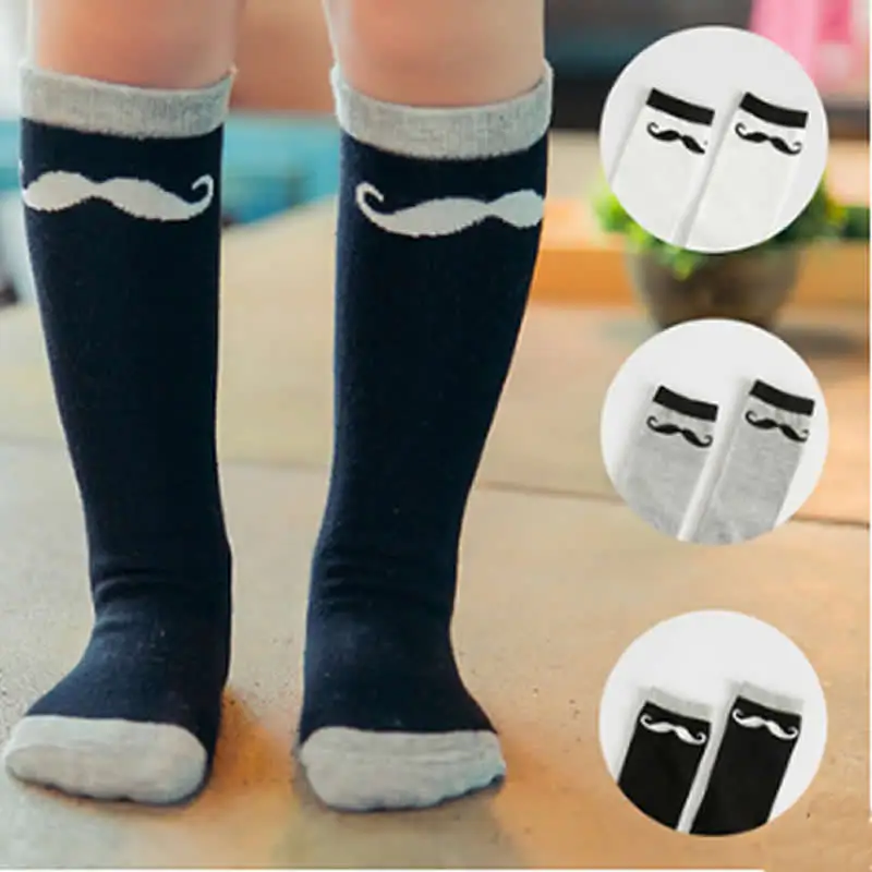 Теплые носки для малышей с изображением животных Гольфы девочек Шелковые