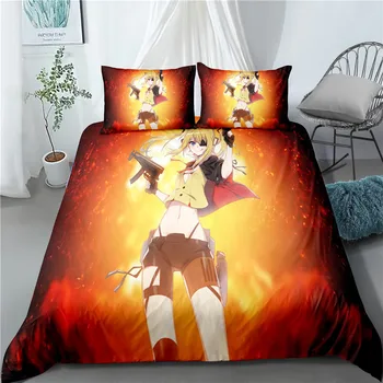 

Haguyy 3D Bedding Set Home Textile Sailor Moon Duvet Cover Set Boy Girl Adult Bedroom Decoration Friendly and Kids Gifts
