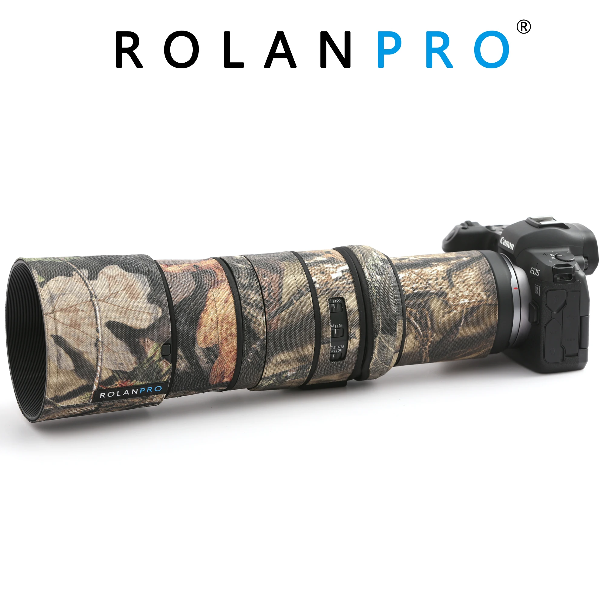 Rolanpro Parapioggia Impermeabile Con Rivestimento Mimetico Per Canon Rf 600Mm F/11 Is Stm Custodia Per Pistole
