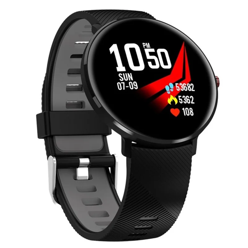 Black L10 Смарт часы ЭКГ сердечный ритм кровяное давление кислородный монитор IP68 Водонепроницаемые спортивные умные часы - Цвет: Black