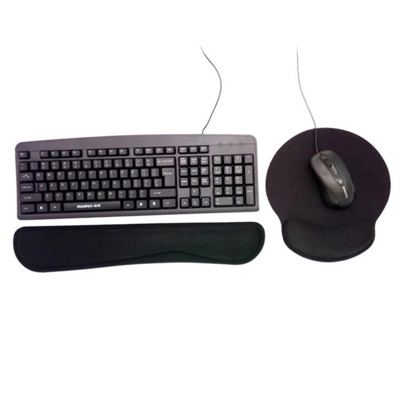 

Mouse Pad with Wrist Pad Mousepad Hand Relaxing Memory Cotton Desk Mat Wrist Care for Optical Trackball Mat for Pc Computer