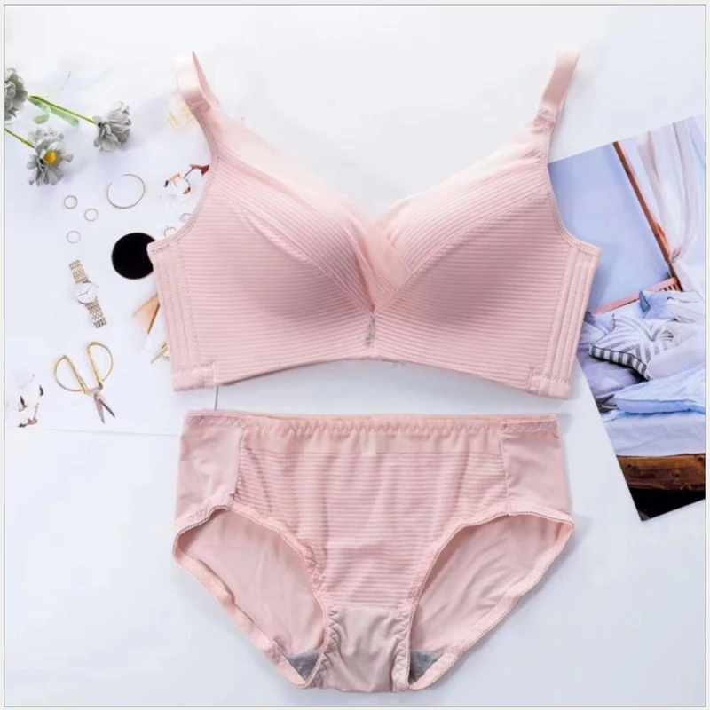 Pink Комплект кружевного бюстгальтера с эффектом пуш-ап, женское нижнее белье, комплекты бюстгальтеров и трусиков, комплекты бесшовного бюстгальтера, женское нижнее белье, Комплект бюстгальтеров - Цвет: Pink