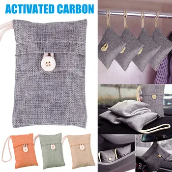 

Home Car Bamboo Charcoal Activated Carbon Air Freshener Remove Odor Portable for Wardrobe J99Store