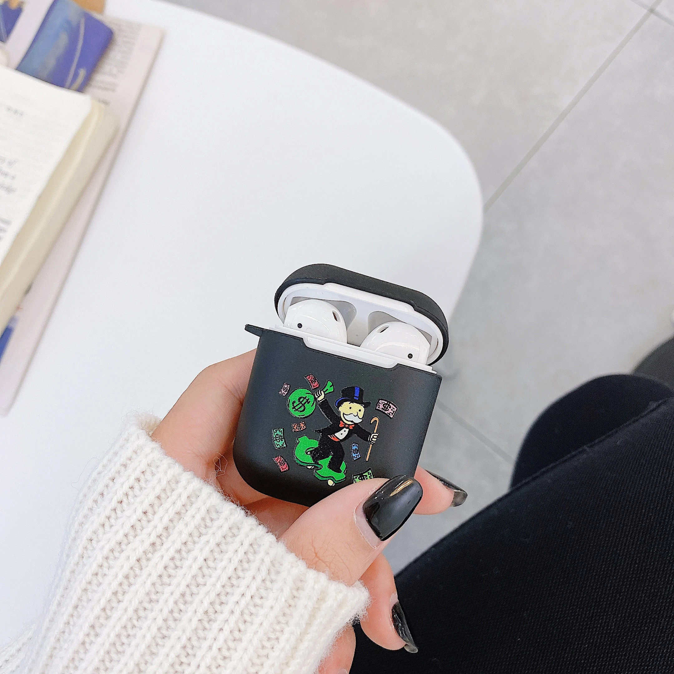 Мультяшный чехол для наушников Apple Airpods 2 1 Air Pods s роскошный долларовый
