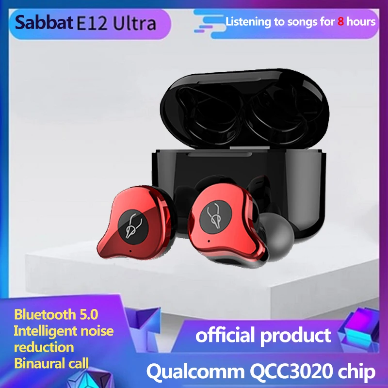 

E12 Wireless Earphones Headphones Bluetooth 5.0 Noise Cancel TWS Touch Control With Microphone Sport Headset Waterproof