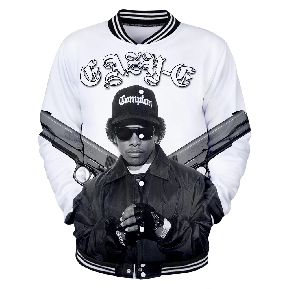 2019 новый дизайн EAZY-E бейсбольная форма для мужчин Весна Повседневная Harajuku EAZY-E бейсбольные куртки плюс размер для мужчин Уличная