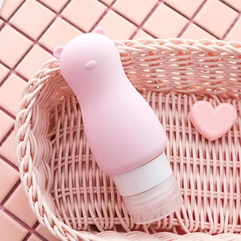 

90ml Empty Cute Silicone Refillable Bottle Travel Bottle Press for Lotion Shampoo Cream Gel Cosmetic Squeeze Lotion Containers