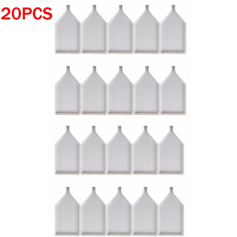 10/15/20pcs Tray Diamond Point Drill Plate Diamond Painting Accessories Square Round Bead