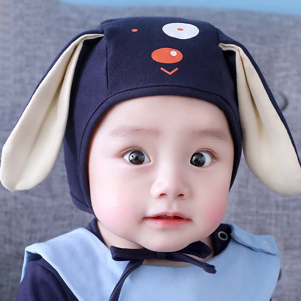 Baby cute puppy Ears Hat Infant Toddler Autumn Winter Caps for Children Baby Hats Accessories Photography Props