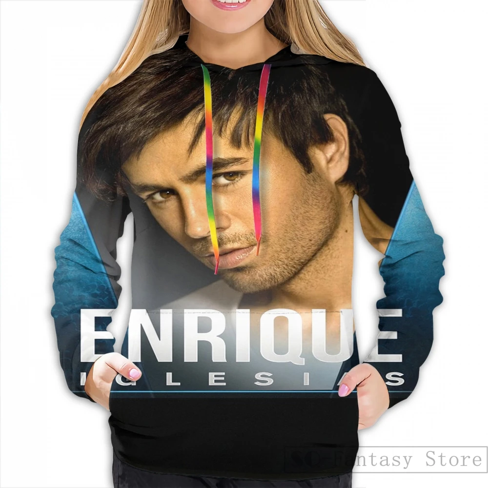 Мужские толстовки, свитшоты для женщин забавные ENRIQUE IGLESIAS TOUR LEMOT повседневные толстовки с капюшоном - Цвет: Women