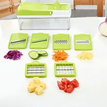 Кухонный многофункциональный измельчитель домашний картофель проволочный резак Терка слайсер Портативный прочный 4 шт. или 8 шт. опционально овощерезка