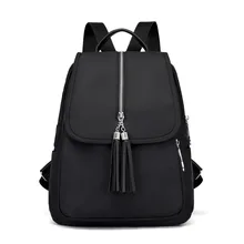 Рюкзак с кисточками для женщин стиль водонепроницаемый Оксфорд ткань в школьном стиле школьная сумка Шоппинг Путешествия универсальный рюкзак
