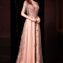 Роскошное женское платье с вышивкой и кисточками, тонкое благородное Сетчатое платье, вечернее платье