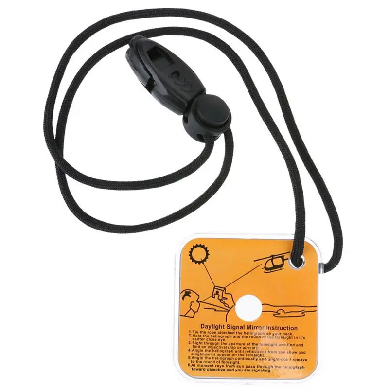 

Multi-Function Signal Mirror Outdoor Camping Equipment Camping Signal Mirror Outdoor Whistle