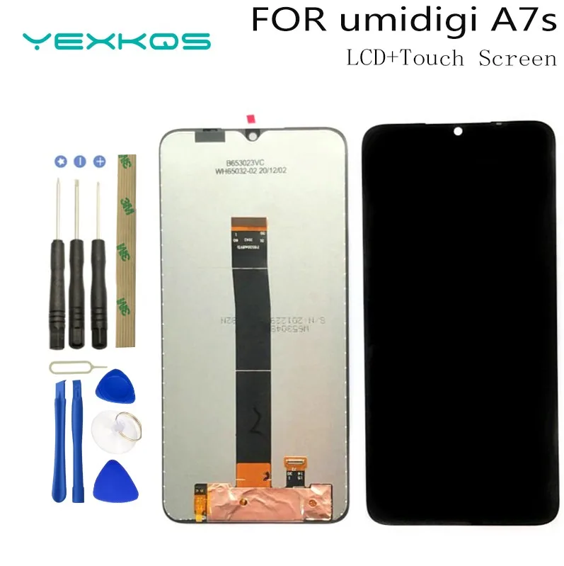 6.53 inch New UMIDIGI A7s LCD Display+Touch Screen Digitizer Assembly 100% Original LCD+Touch Digitizer for UMIDIGI A7S+Tools