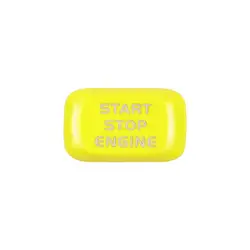 Sleek Car Engine Start Button Cover - Premium Finish (Yellow)