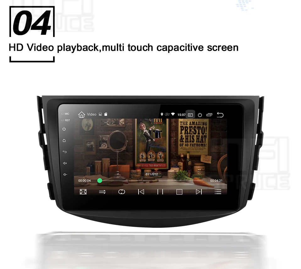 Flash Deal Car DVD Player for toyota rav4 2007 2008 2009 2010 2011 Car GPS 4-core Android 9.0 Navigation Multimedia Radio Bluetooth 5