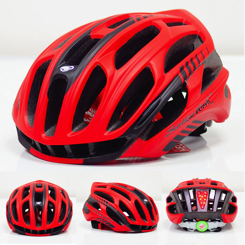 Bicycle Helmet With LED Light Men Women MTB Road Bike Safety Helmets EPS Ultralight Cycling Head Protect Capaceta Da Bicicleta BC0078 (15)