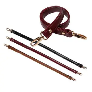 

DIY Solid Color Purse Bag Belts omen PU Crossbody Shoulder Bag Handle Strap Ladies Belts with Metal Button Strap Accessories