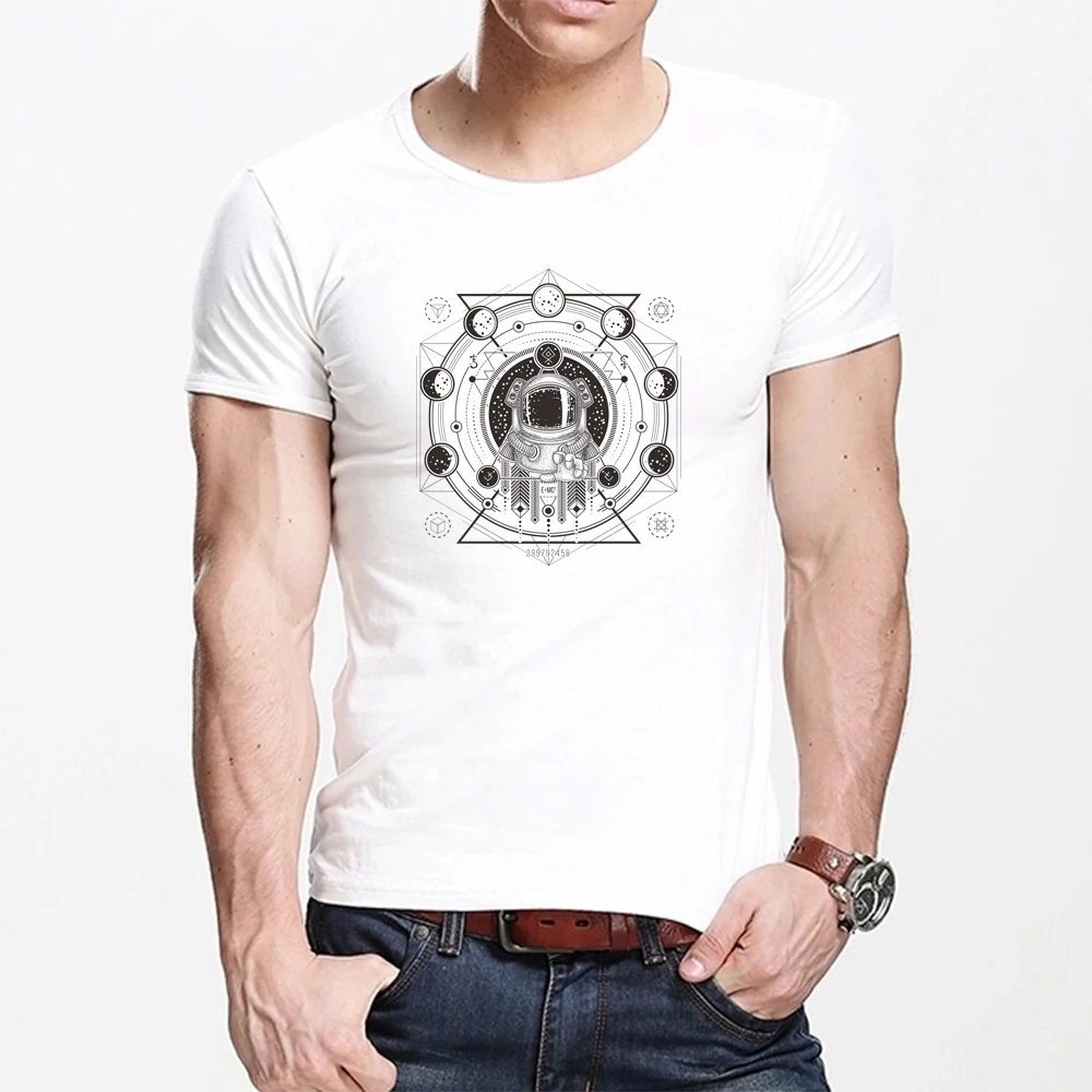 

MOUNTSHARP Summer T Shirt Men Harajuku Big Dipper Seven Stars Funny Print Tee Tops Short Sleeve male T Shirt Casual male Clothes