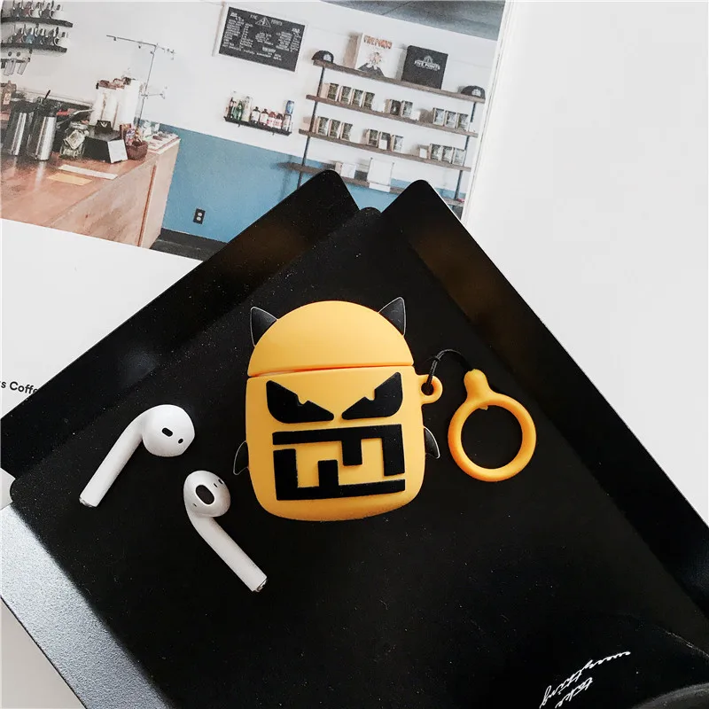 3D чехол для наушников AirPods силиконовый милый мультфильм Сакура розовая Звезда ангел крыло чехол для Apple Air pods 2 палец кольцо ремень