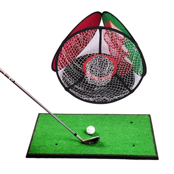 

Golf Chipping Practice Nets Golf Pop-UP Indoor Chipping Pitching Cages Mat Practice Easy Nets Golf Training Aids Hot
