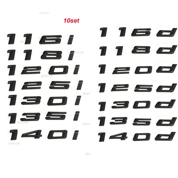 

10set Matt 116d 118d 120d 125i 130d 135i Rear Boot Trunk Lid Emblem Logo Badge Lettering For BMW 1 Series E81 E82 E87 F20 F21