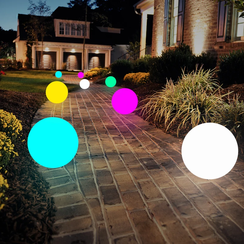 Светодиодный садовый ландшафтный светильник с дистанционным управлением RGB перезаряжаемый Водонепроницаемый светодиодный плавающий шар для бассейна праздничный Декор