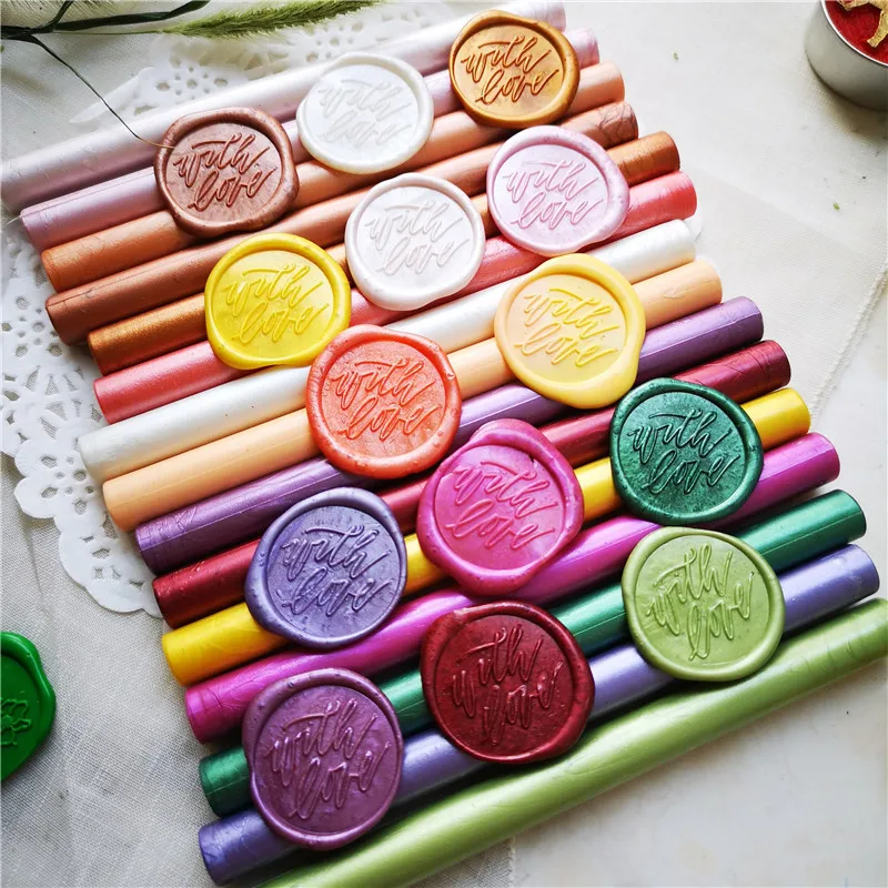 

1 PC Vintage sealing wax sticks For Seals Letter Wax Seal stamp Envelope Wedding Party Invitation Gift Decor glue gun stick 11mm