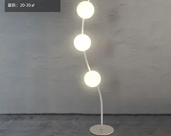 

Nordic Glass Ball Floor Lamp Round The Living Room Sofa floor lamp