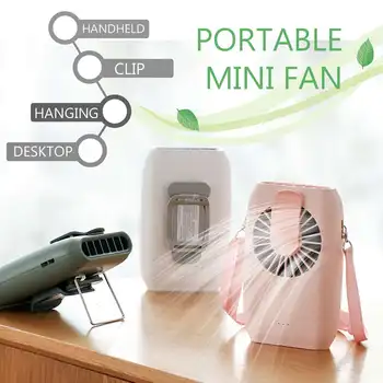 

Mini Portable Fans Electric Portable Hanging Neck Fan USB Pocket Clip Air Cooling Fan Summer Handfree Chargeable Fan Desktop Use