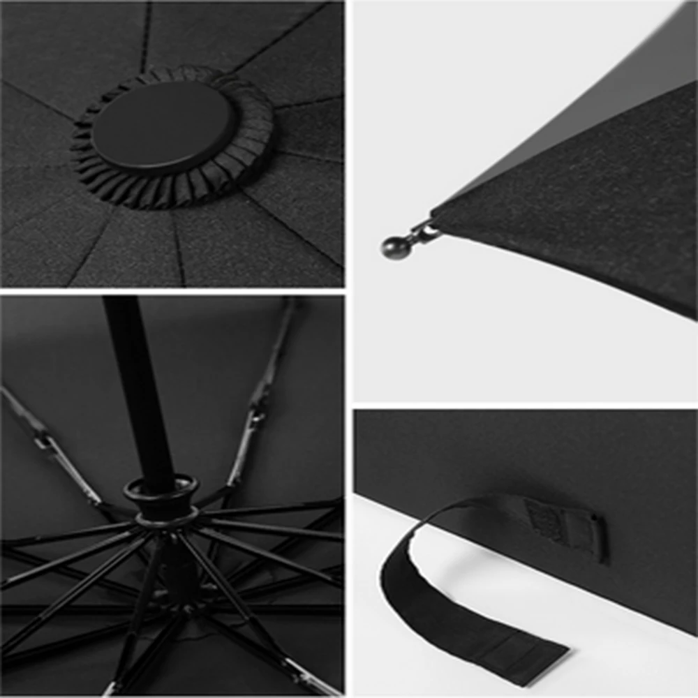Простой 10 кости автоматически складывающийся зонтик мужской бизнес-зонтик