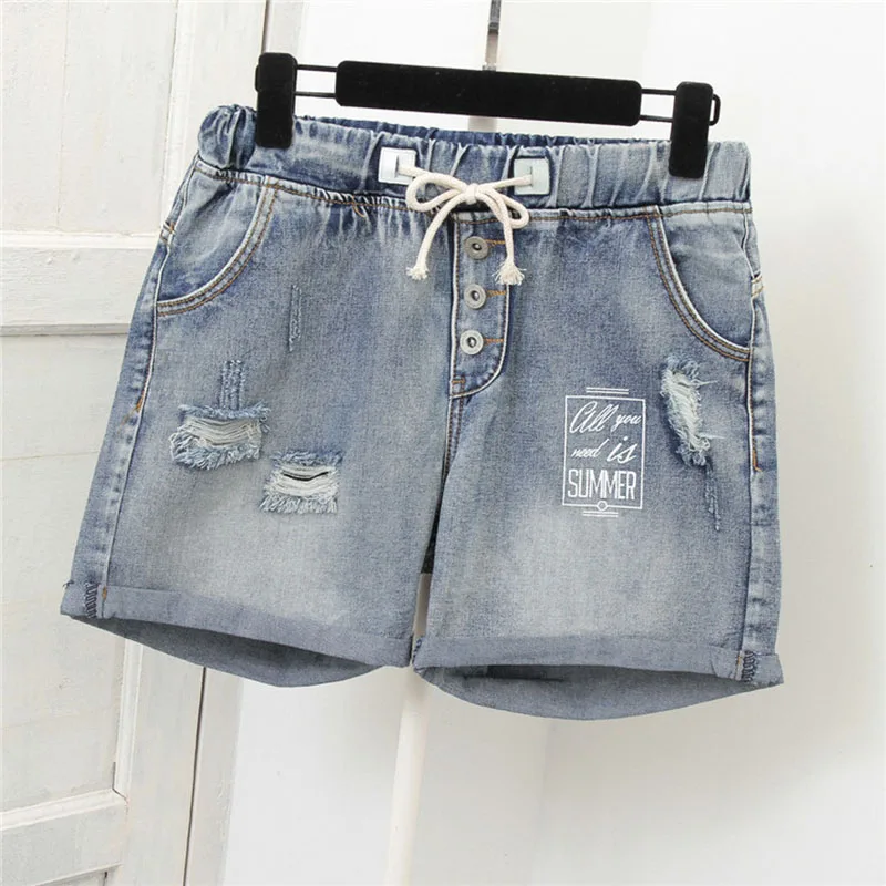 oversized denim shorts