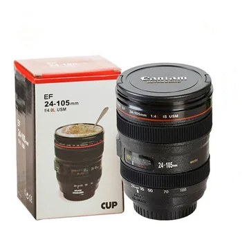 

Camera Lens Mug Portable Travel Home Drinkware Camera Lens Creative Cup Cup Mugs With Lid Novelty Gifts