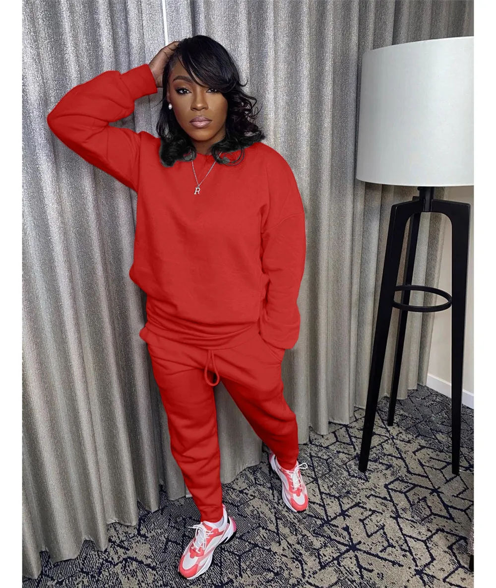 Women Set Joggers Tracksuit Sweatshirt 