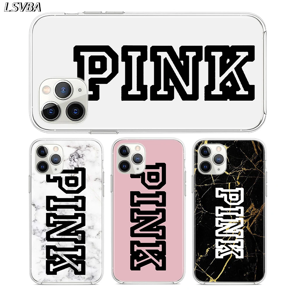 

Silicone TPU Cover for iPhone 11 Pro XS Max XR X Case Pink Line Luxury for iPhone 11 8 7 6S 6 Plus 5S Phone Case
