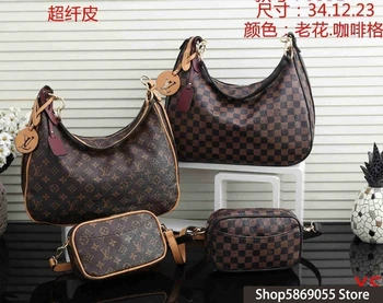 

Luxury Louis Vuitton LV- Leather Handbags Women Bags Designer Brand Women's Shoulder Bags Large Capacity Ladies Hand Bags L428