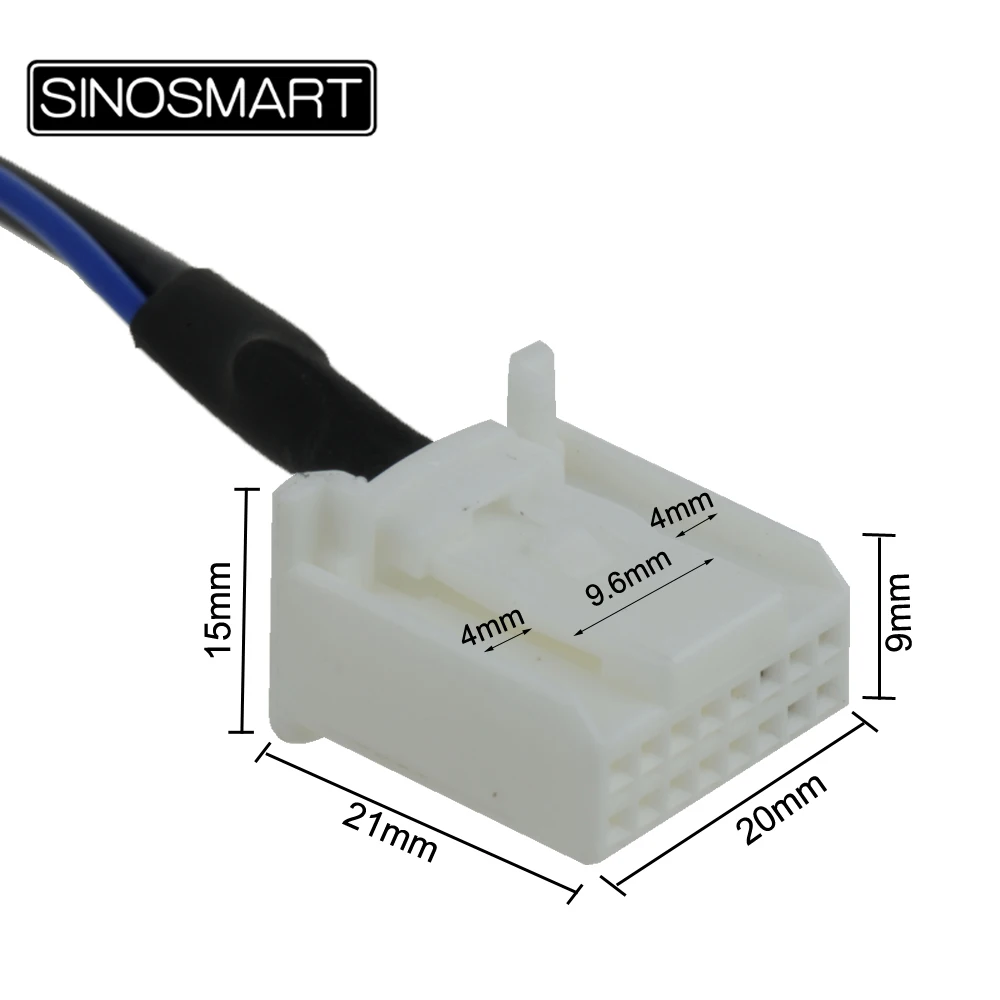 SINOSMART C16 Соединительный кабель для Toyota OEM монитор с Aftermarket камера заднего хода без повреждения проводки автомобиля
