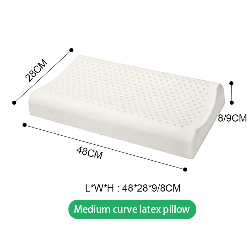 Таиланд чистый натуральный латекс подушка для коррекции шеи Защита позвонков здоровье Ортопедическая подушка Натуральная Детская латексная подушка - Цвет: 007