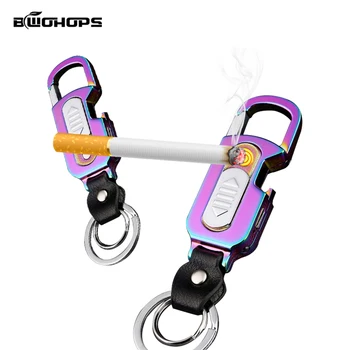

KeyChain Lighter Flameless Windproof USB Electronic Charging Portable Pocket Drink Opener Classic Smok Cigarette Ligther