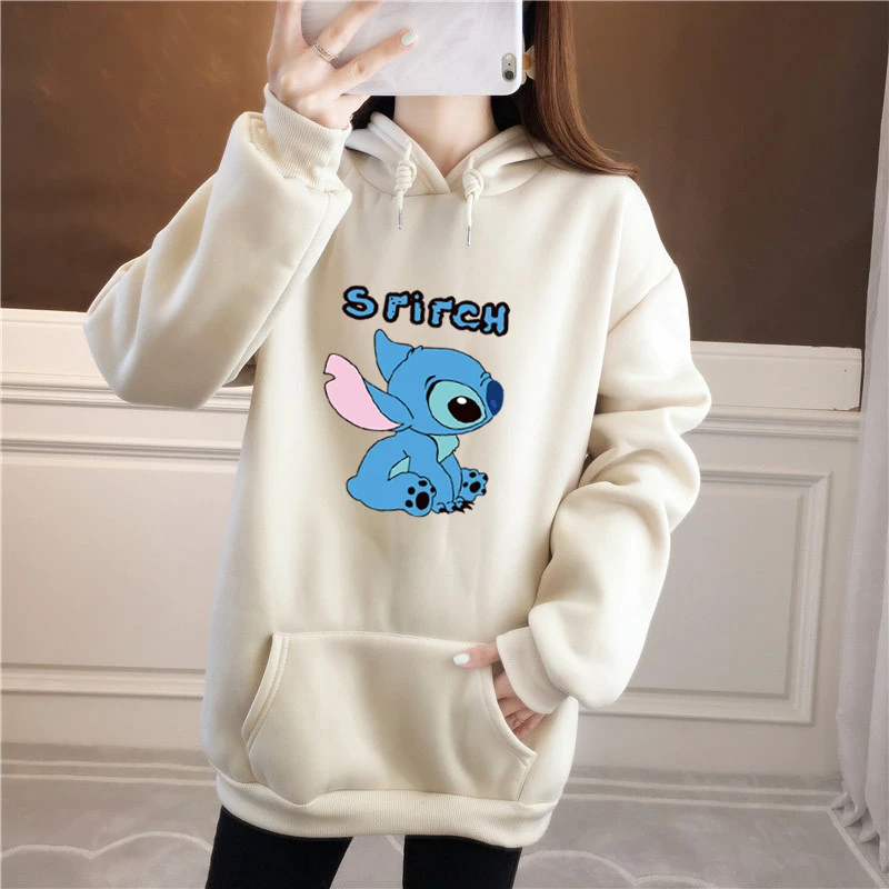 Sudaderas con capucha de moda de Disney para mujer, suéter de estilo Harajuku para parejas, con con cordones, Hip Hop, de Color sólido, jerséis, abrigos|Sudaderas capucha y sudaderas| - AliExpress