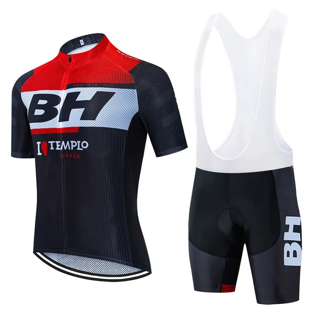 

2020 TEAM BH Short sleeve Cycling jersey 20D Pad pants suit men's summer MTB pro BICYCLING shirts Maillot Culotte wear