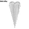 Wuli&baby Heart Tassels Brooches For Women 2022 2-color Rhinestone Weddings Party Office Brooch Pins Gifts ► Photo 2/4